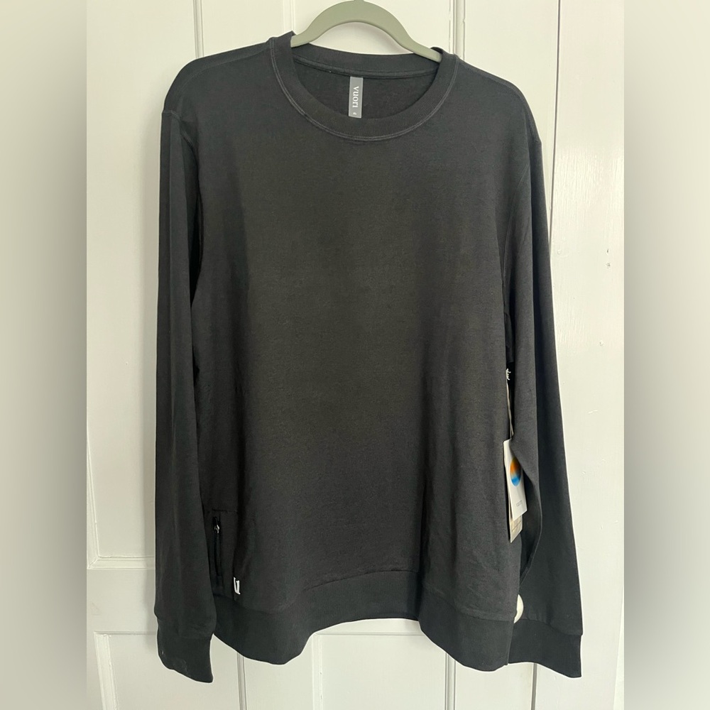 Vuori Black Crew Neck Long Sleeve Men’s shirt